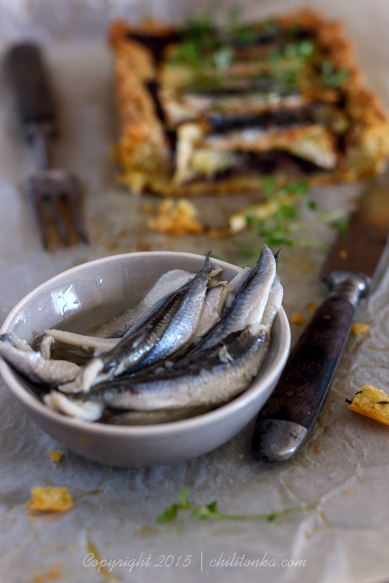 Tarta z cukinią i anchovis | chilitonka